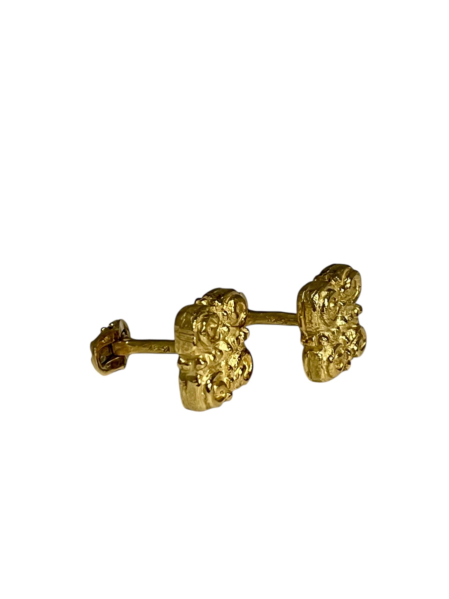 KATY BRISCOE Sacred Spirals Gold Cufflinks