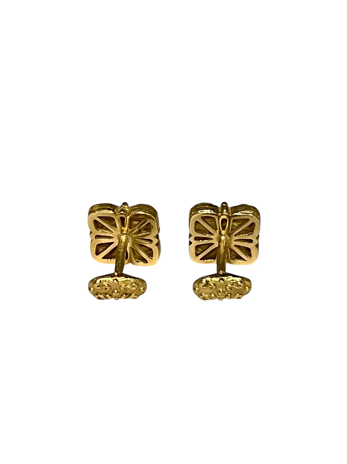 KATY BRISCOE Sacred Spirals Gold Cufflinks