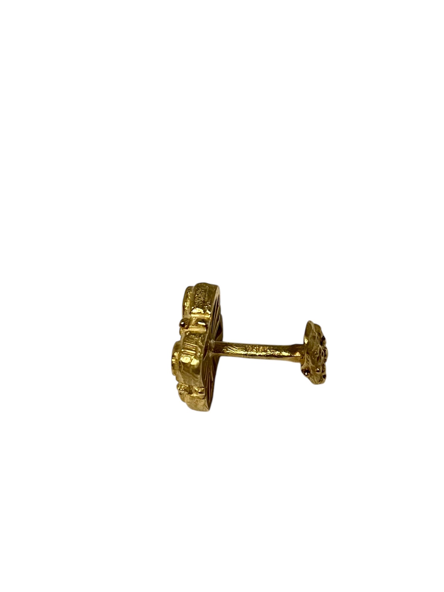 KATY BRISCOE Sacred Spirals Gold Cufflinks