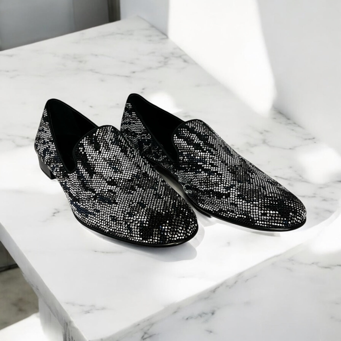 GIUSEPPE ZANOTTI Lewis Crystal Loafers | 45
