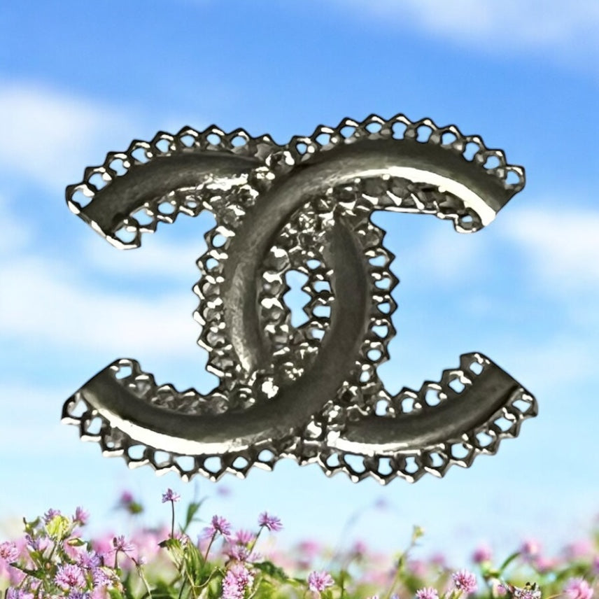 CHANEL Lace Filigree Brooch