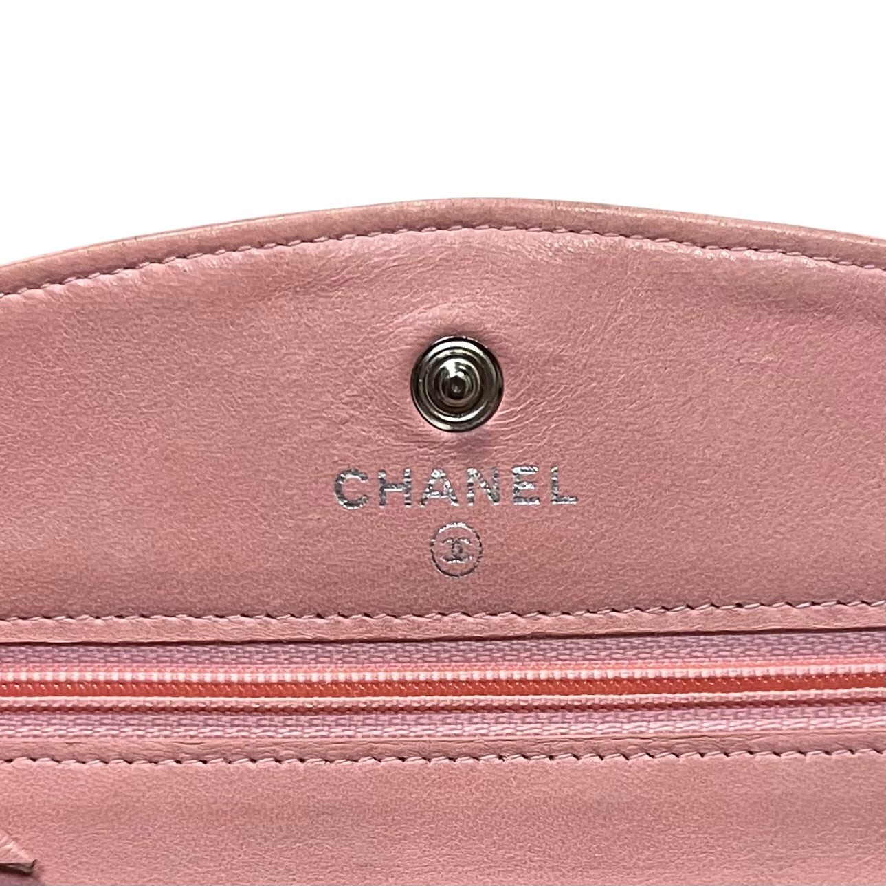 CHANEL Timeless Wallet on Chain in Pink Caviar Leather