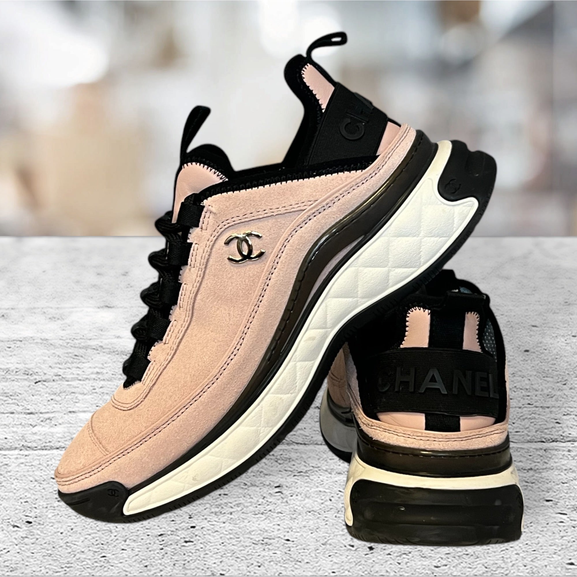 CHANEL Suede Sneakers in Blush More Than You Can Imagine