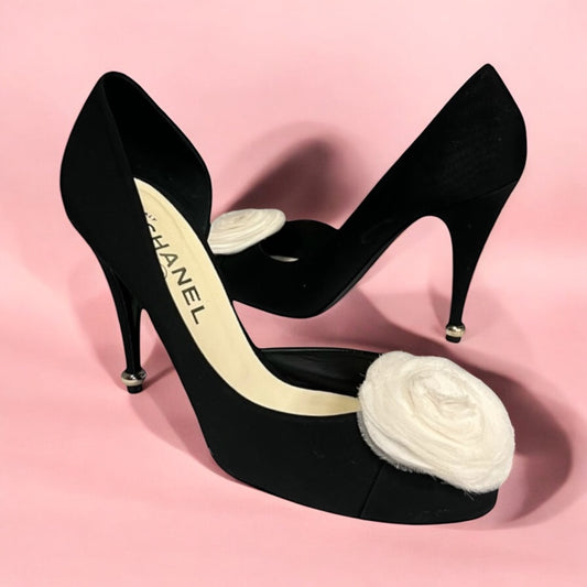 CHANEL Camellia D’Orsay Pump | 39.5