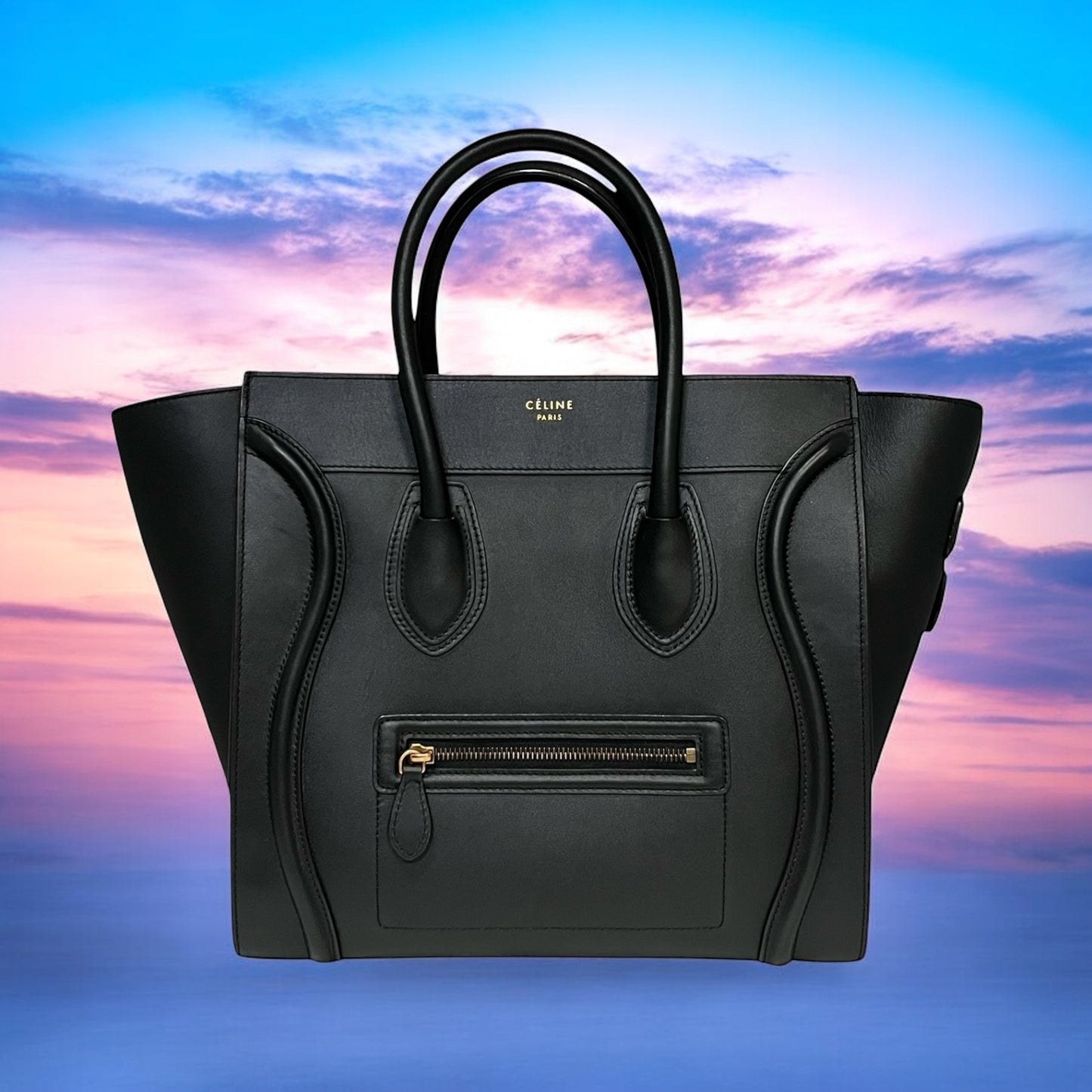 CELINE Mini Luggage in Black