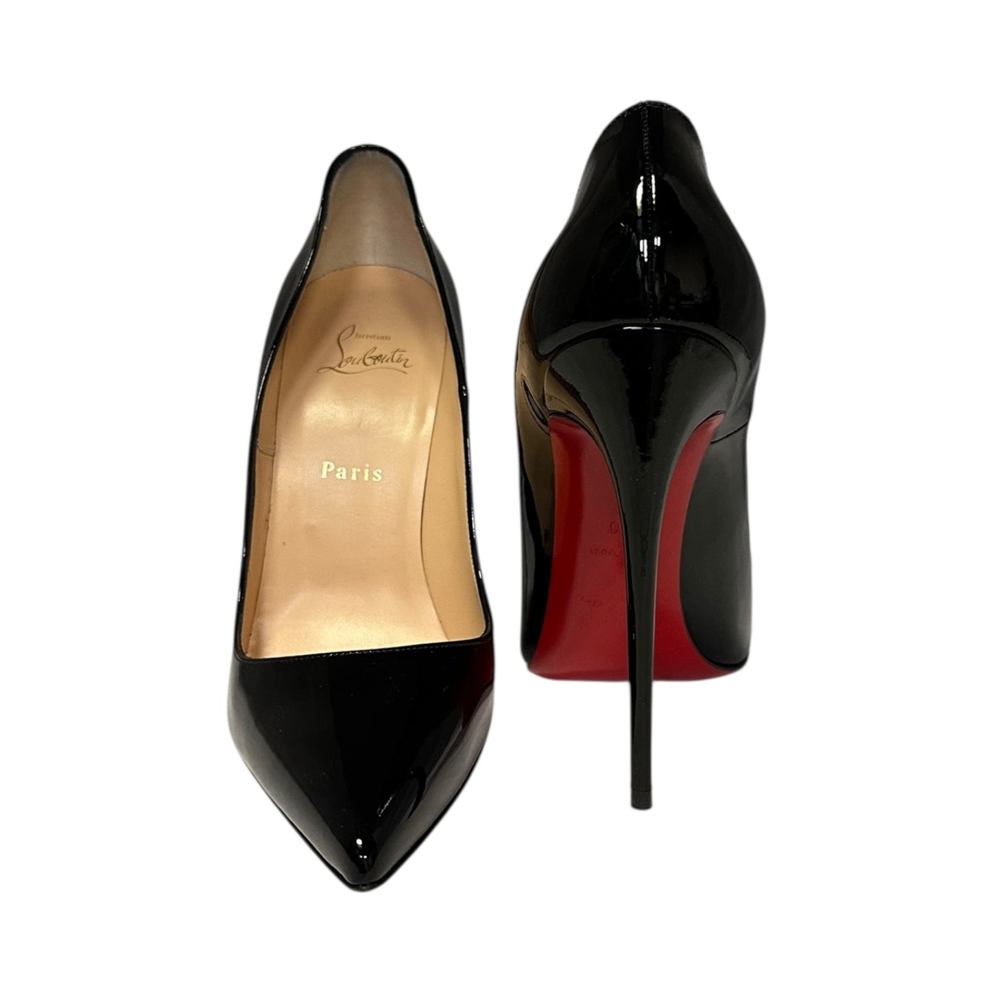 CHRISTIAN LOUBOUTIN So Kate Patent Pumps in Black | 40