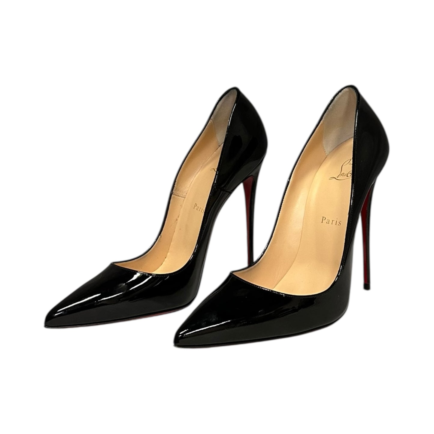 CHRISTIAN LOUBOUTIN So Kate Patent Pumps in Black | 40
