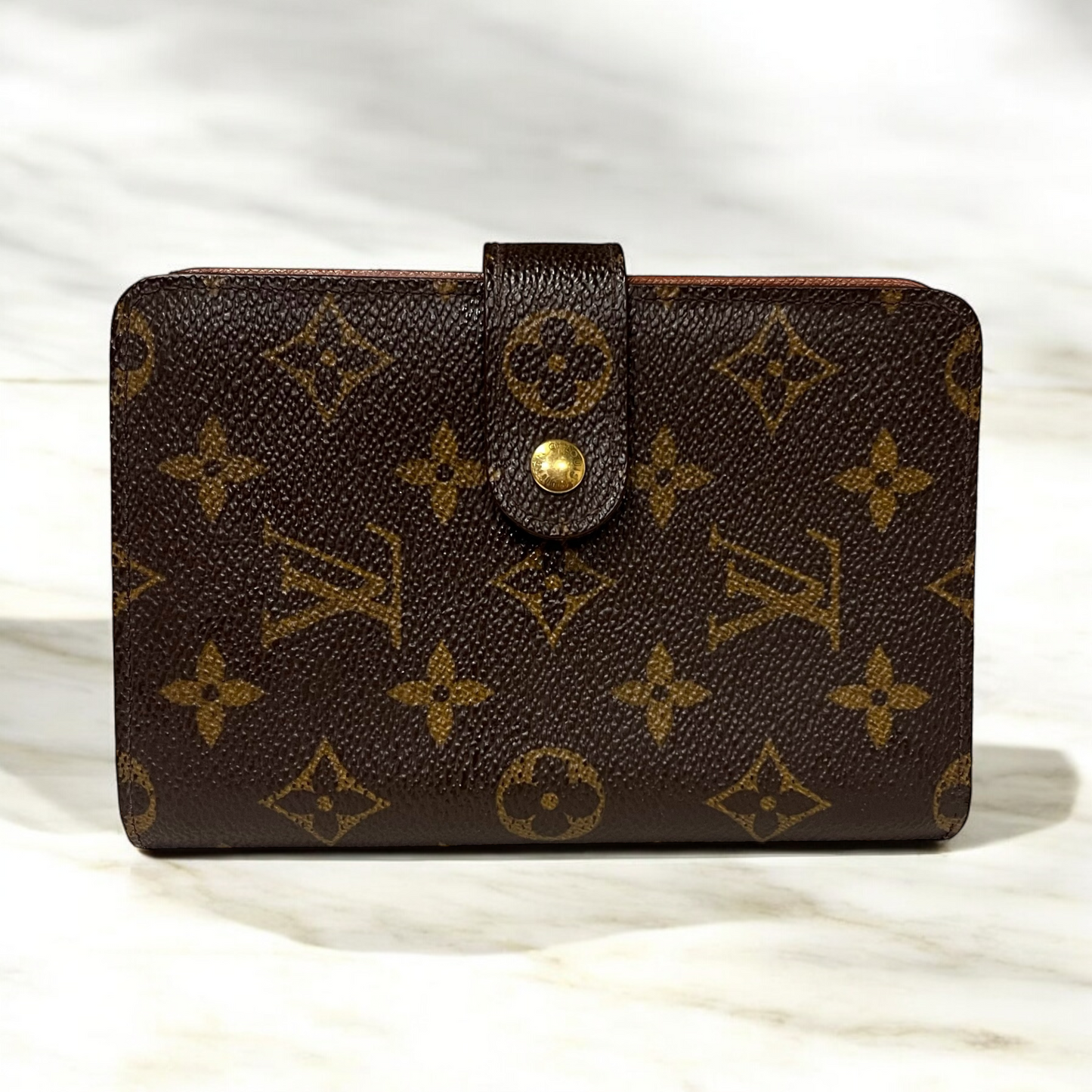 LOUIS VUITTON Monogram Canvas Porte Papier Zipper Wallet