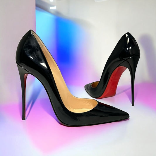 CHRISTIAN LOUBOUTIN So Kate Patent Pump in Dark Navy | 38
