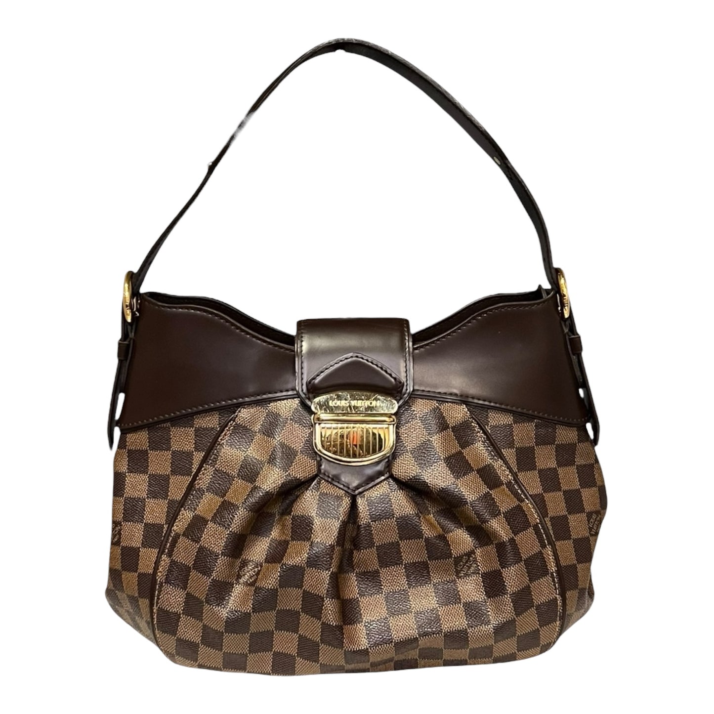 LOUIS VUITTON Sistina MM in Damier Ebene Canvas