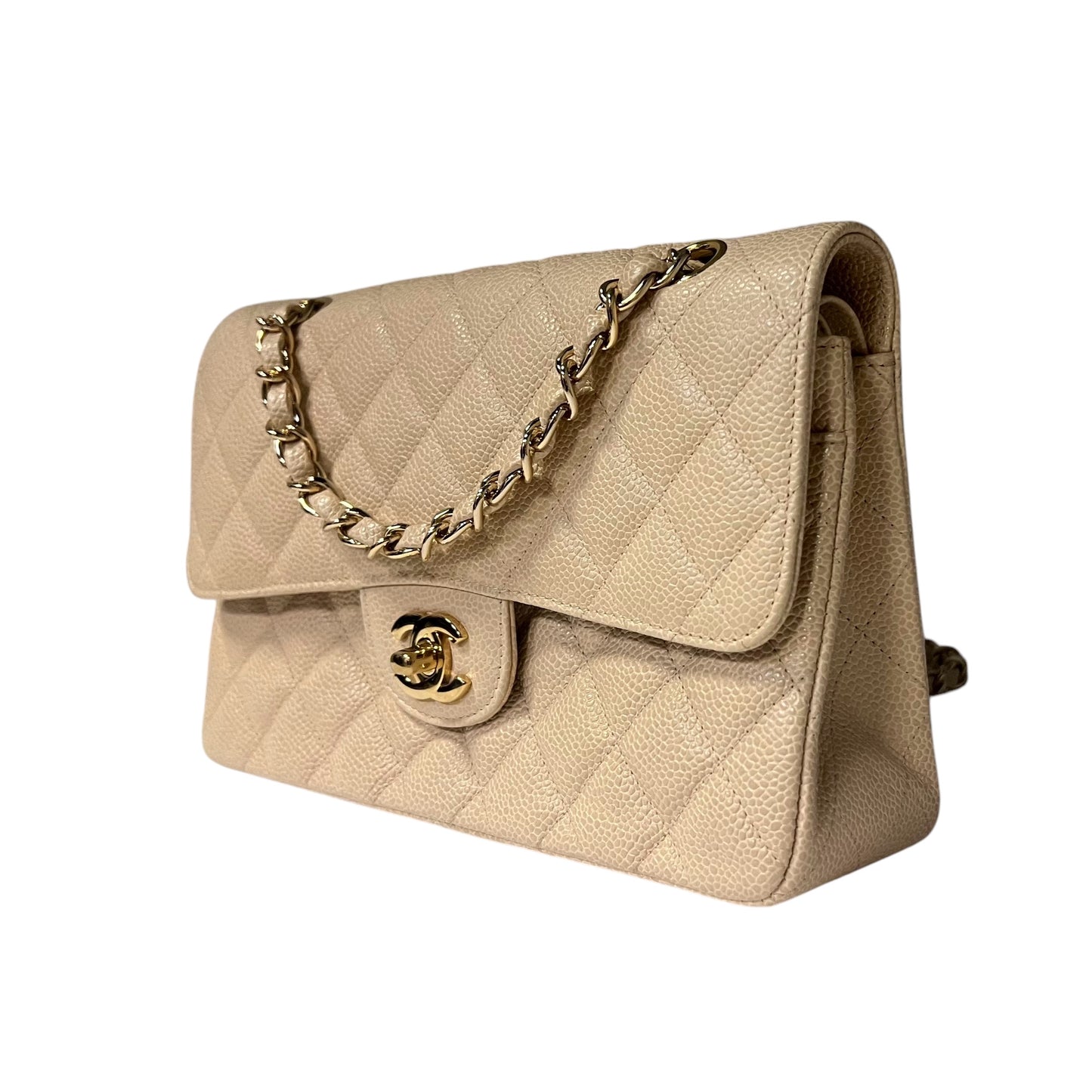 CHANEL Classic Double Flap Bag, Ivory | Small