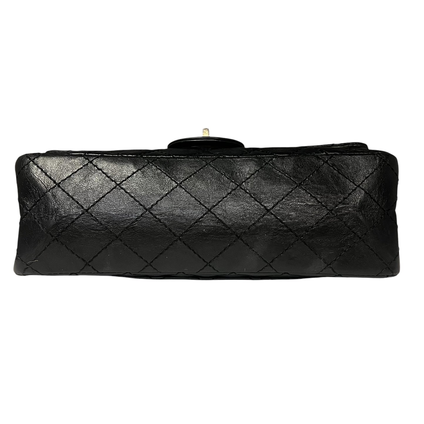 CHANEL 2.55 Quilted Double Flap Bag in Black | Small