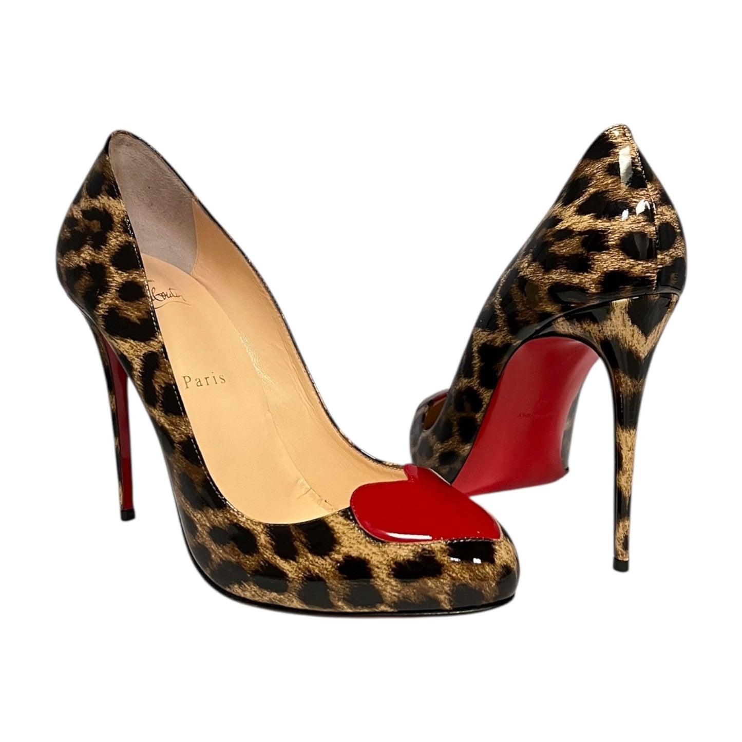 CHRISTIAN LOUBOUTIN Doracora Leopard Patent Pump | 41