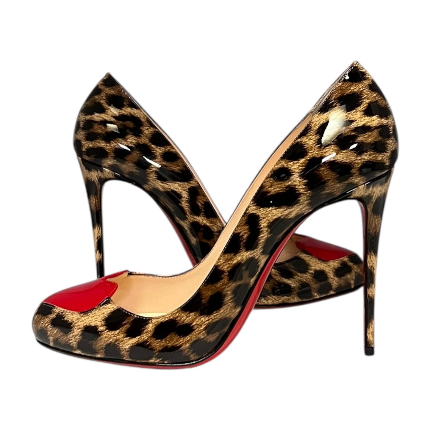 CHRISTIAN LOUBOUTIN Doracora Leopard Patent Pump | 41