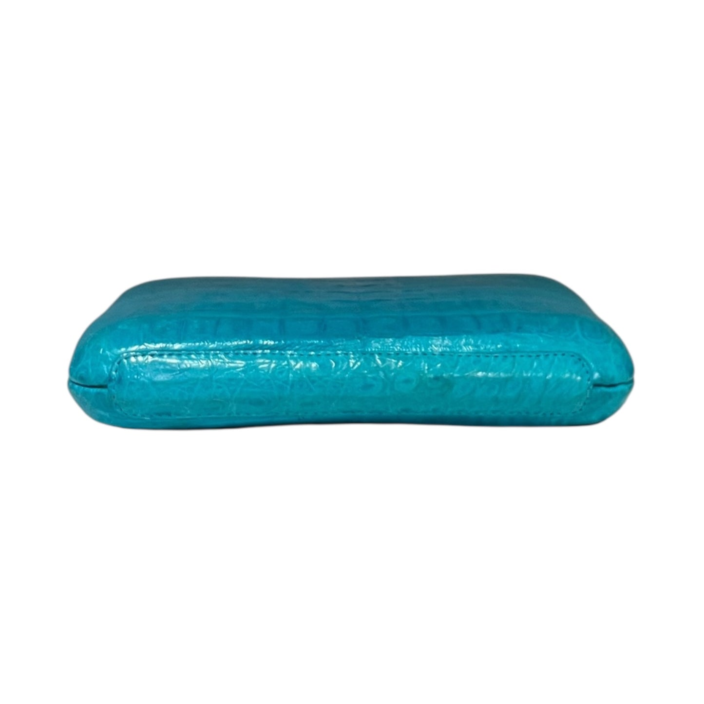 NANCY GONZALEZ Crocodile Minaudiere in Turquoise