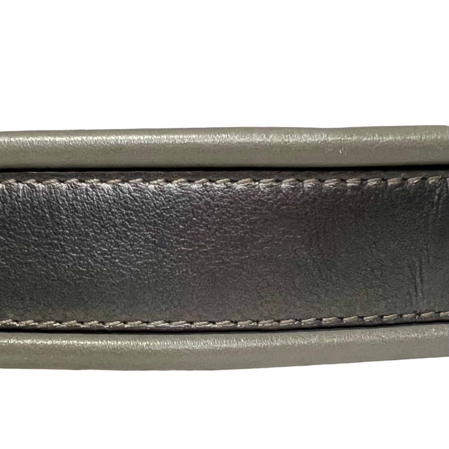 FERRAGAMO Vintage Gancini Belt in Gray & Gunmetal | 100cm