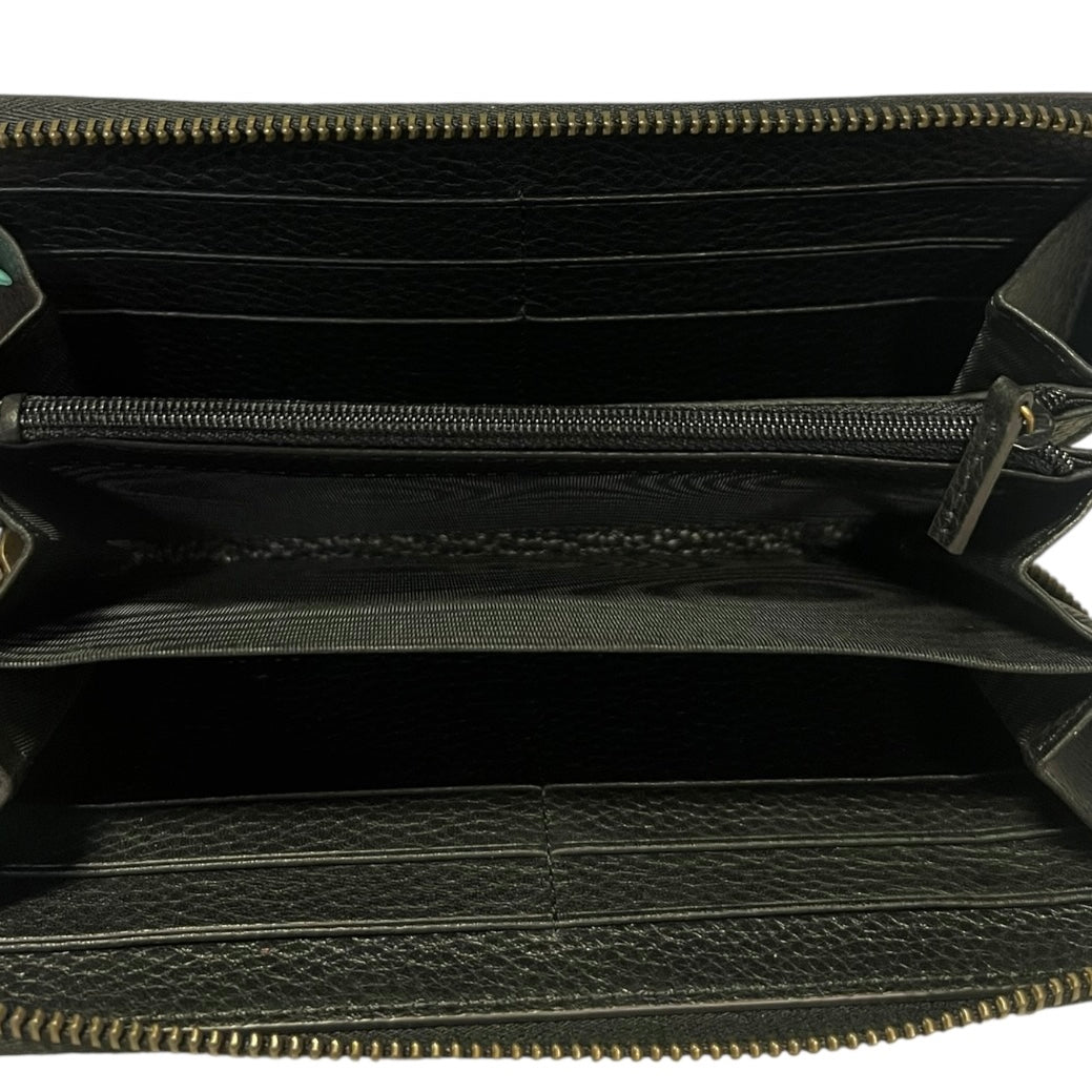 GUCCI GG Zipper Wallet in Black