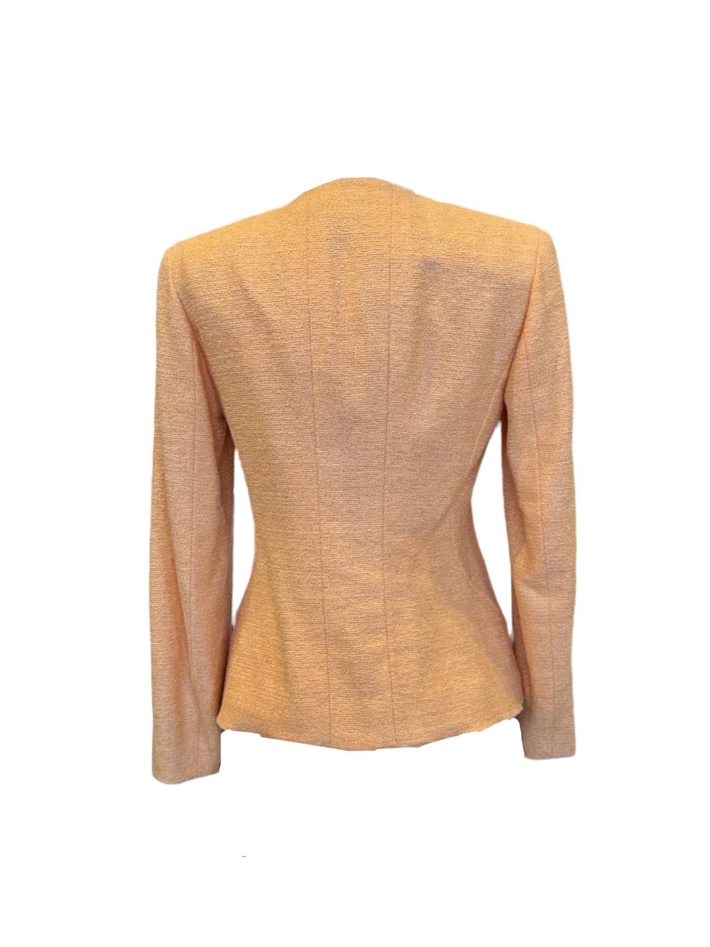 CHANEL Ruched Boucle Jacket | Size 38