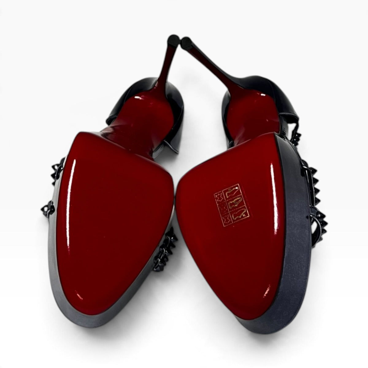 CHRISTIAN LOUBOUTIN So Spike Alta Sandals in Metallic Purple | 40