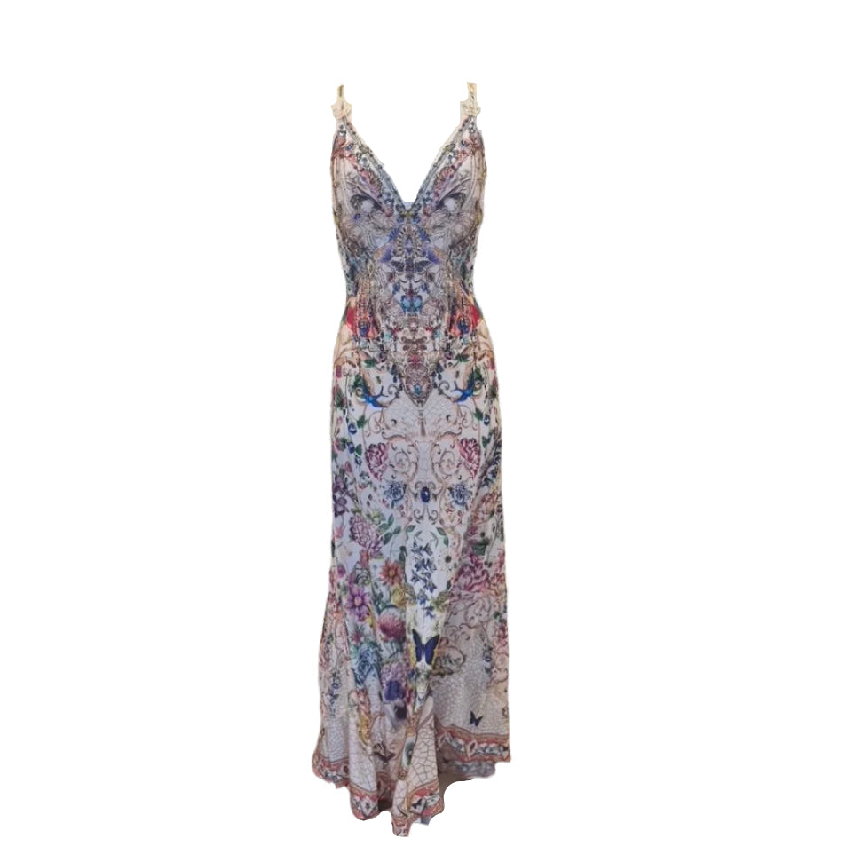 CAMILLA Queen Beehive Floral Gown | Size Medium