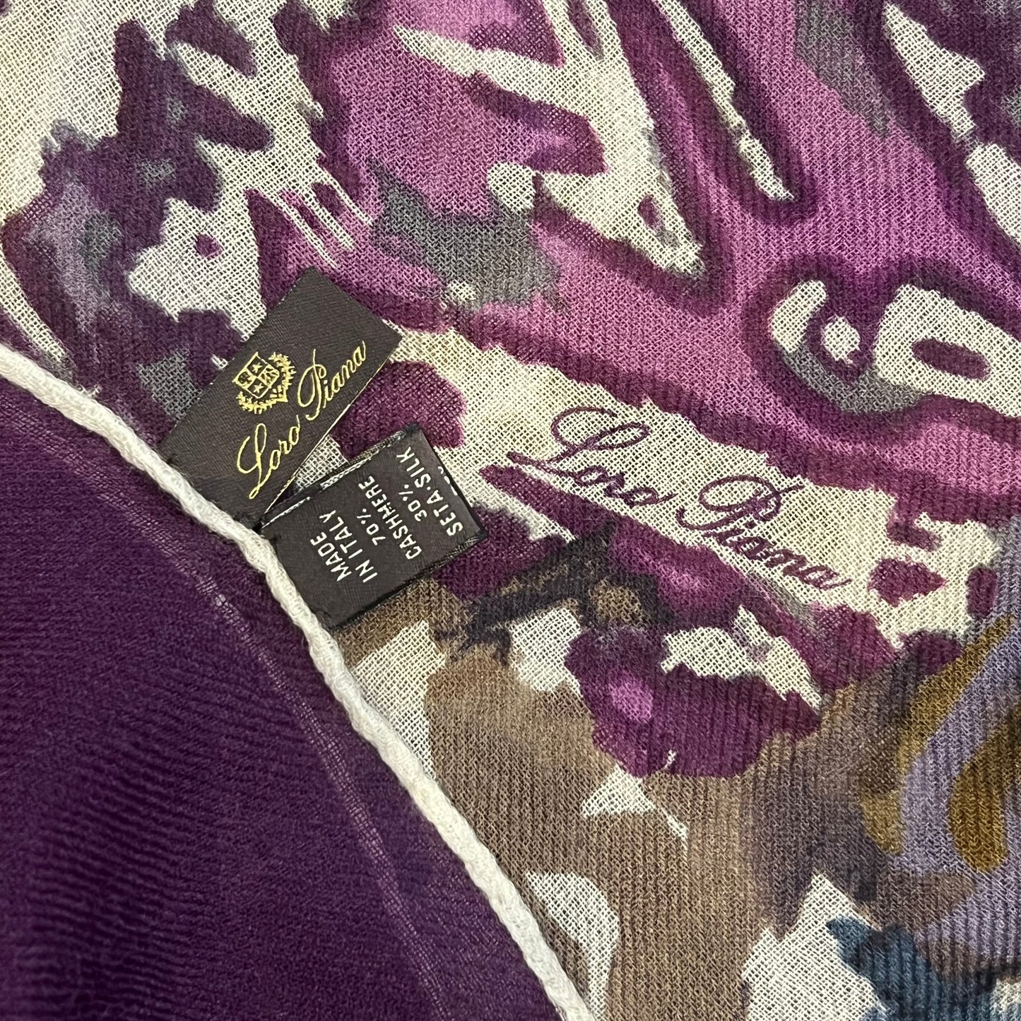 LORO PIANA Floral Cashmere Shawl