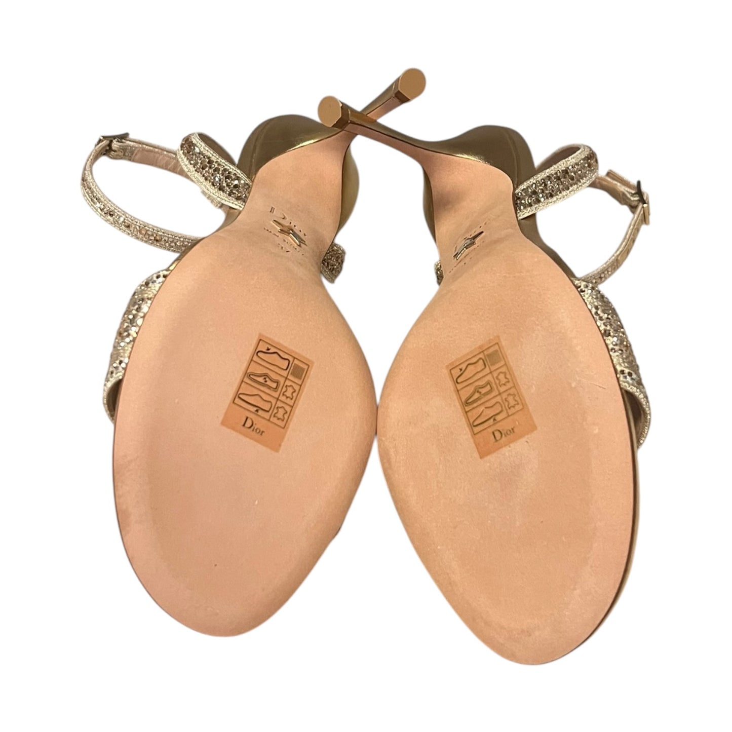 DIOR Dway Heeled Sandal in Gold | 37