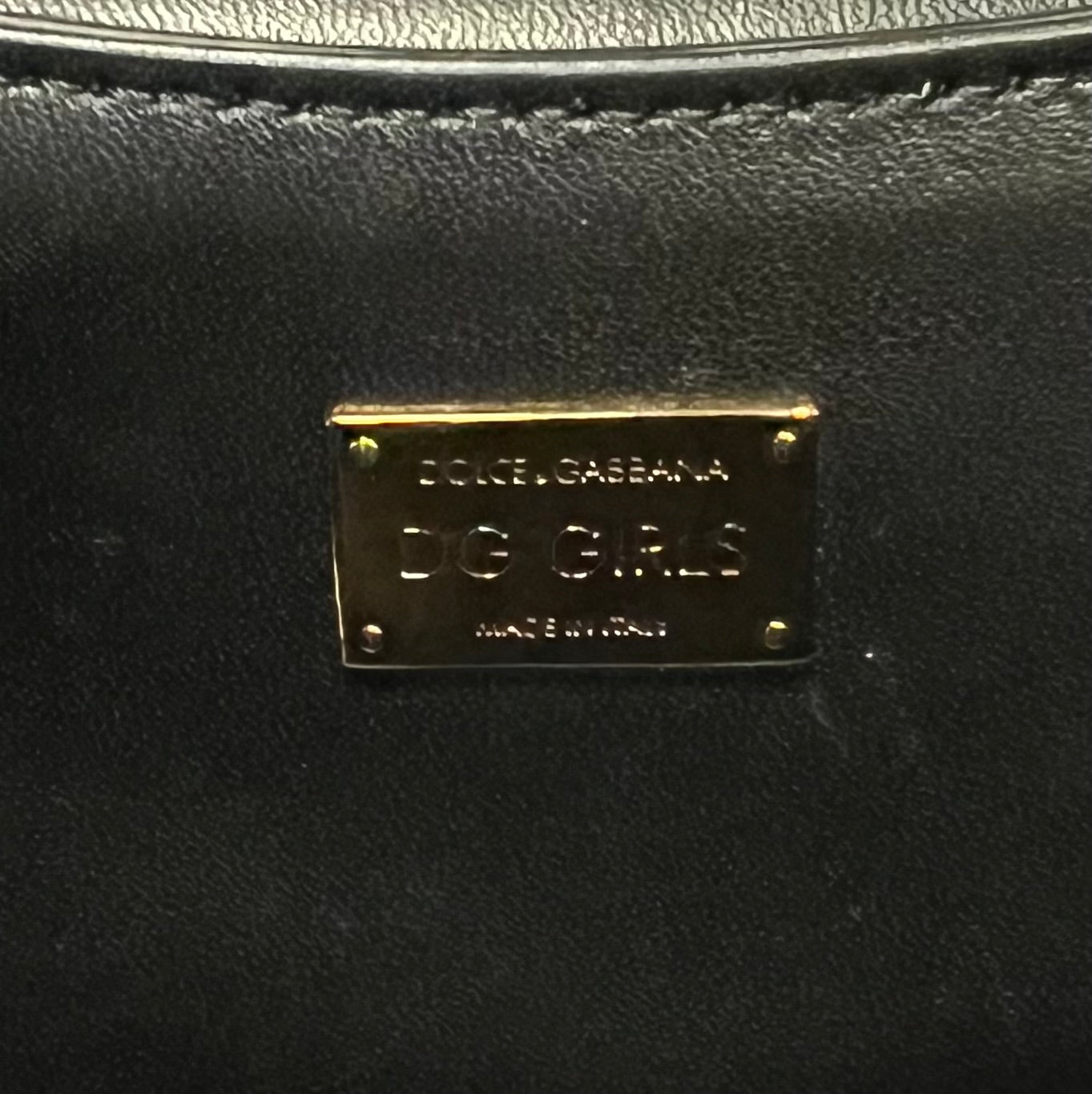 DOLCE & GABBANA D&G Girls Crossbody Shoulder Bag in Black