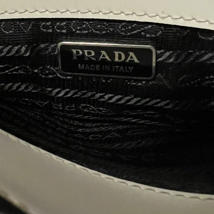 PRADA Re-edition 1995 Top Handle Crossbody in White