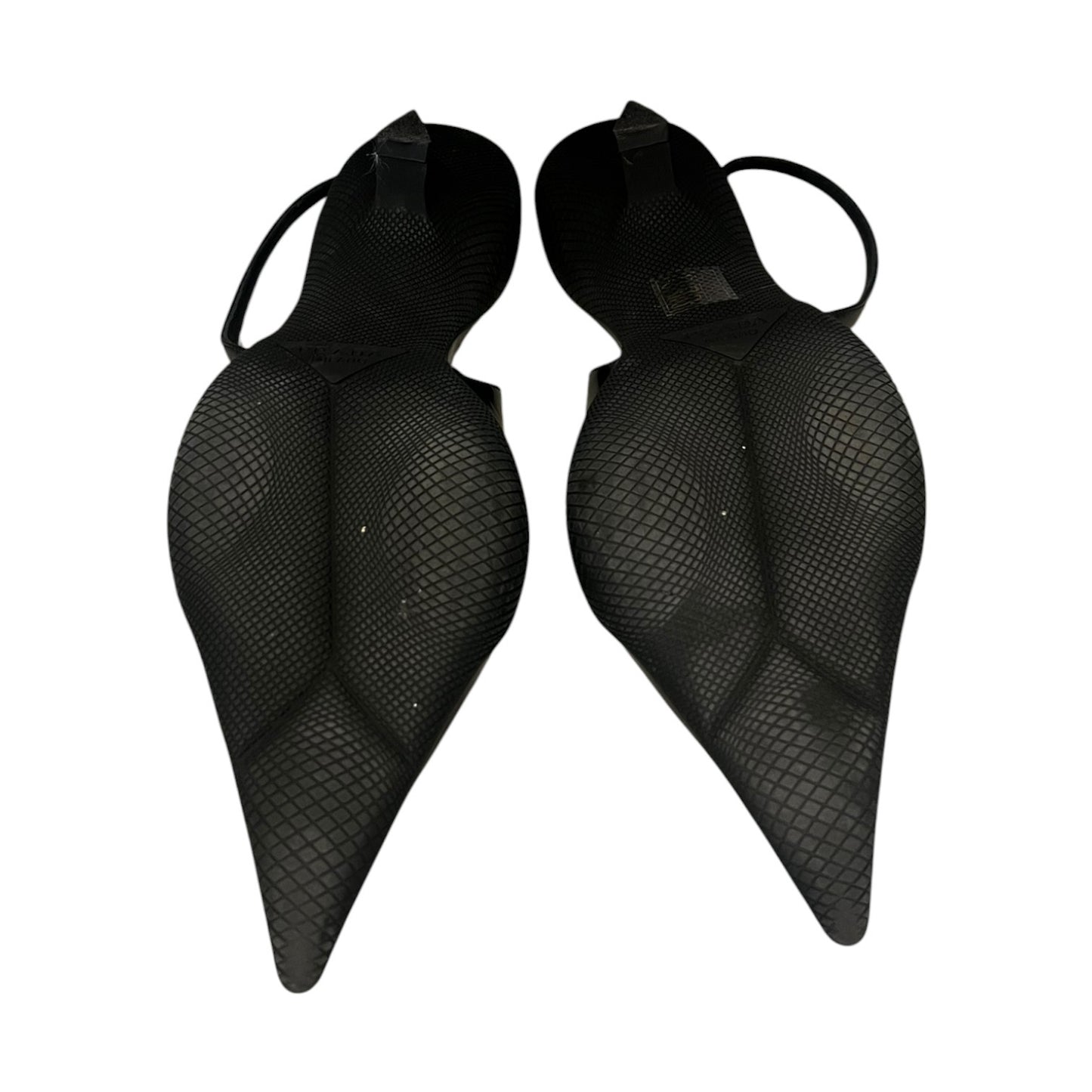 PRADA Slingback Kitten Heels in Black | 38.5