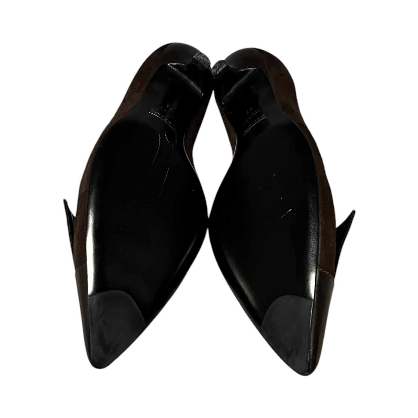 ARMANI Suede Kitten Heels in Brown | 39