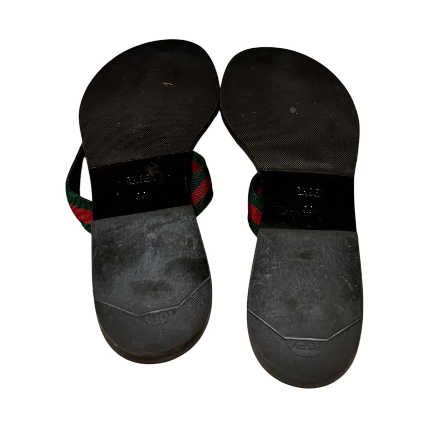 GUCCI Interlocking GG Web Flip Flop Sandals |39