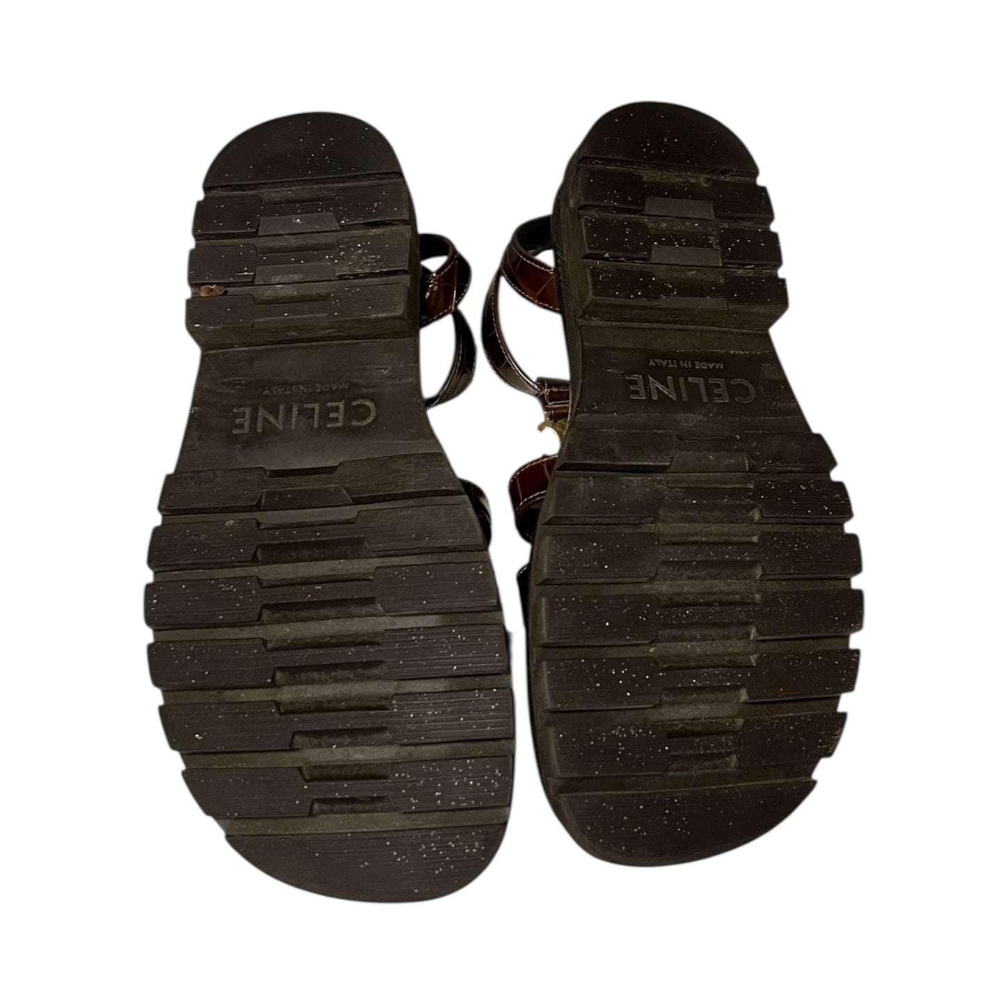CELINE Triomphe Gladiator Sandal in Brown | 39