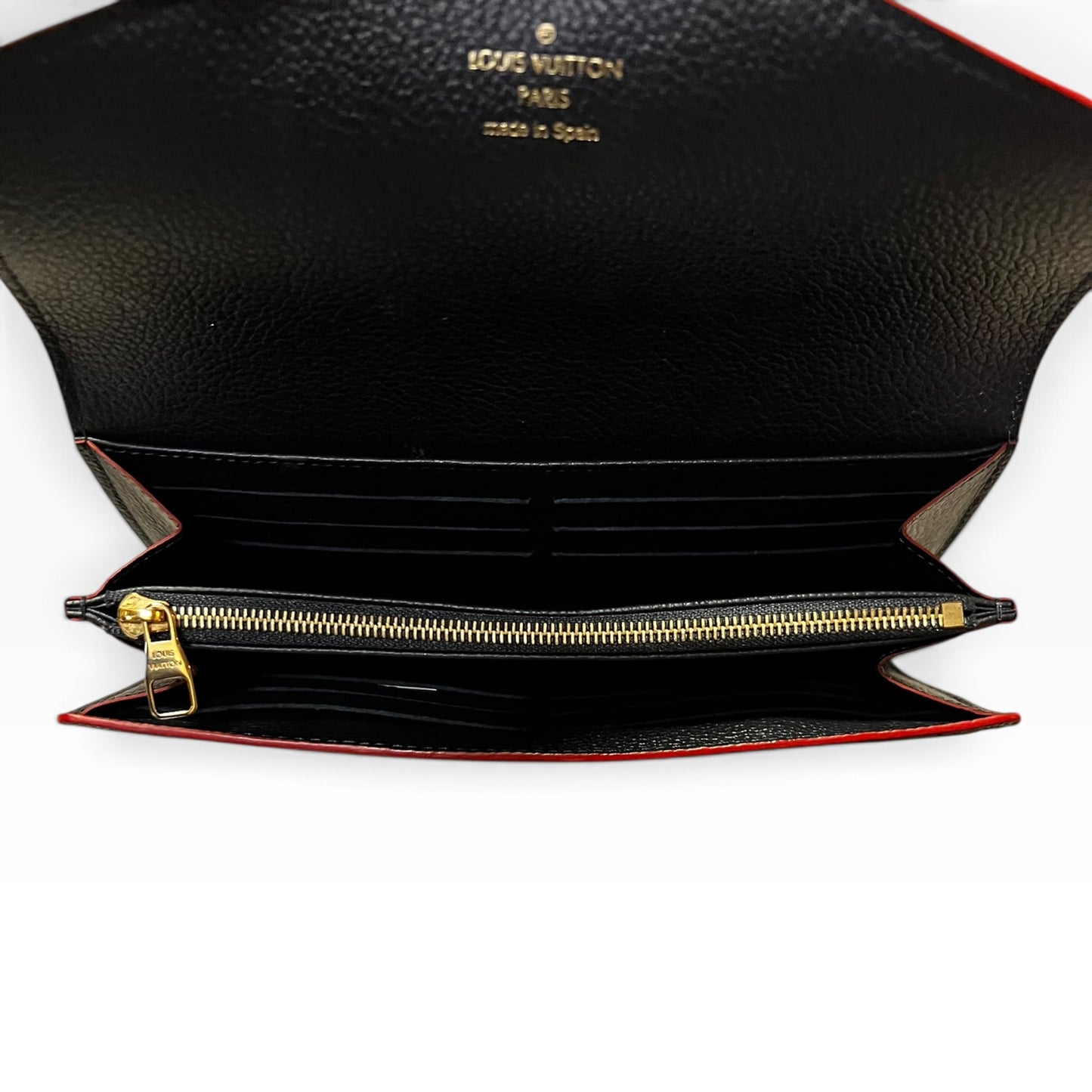 LOUIS VUITTON Sarah Wallet in Navy Monogram Empreinte Leather