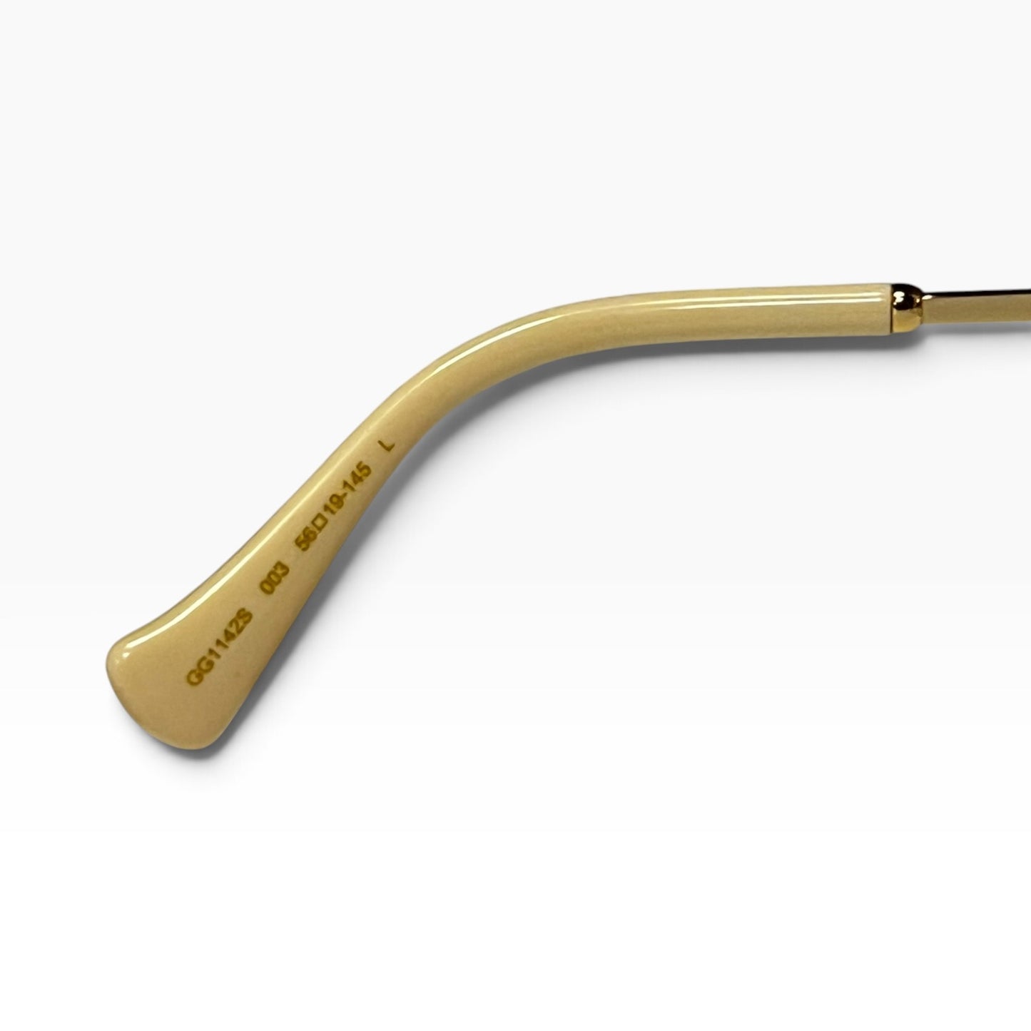 GUCCI Metal Frame Sunglasses in Amber