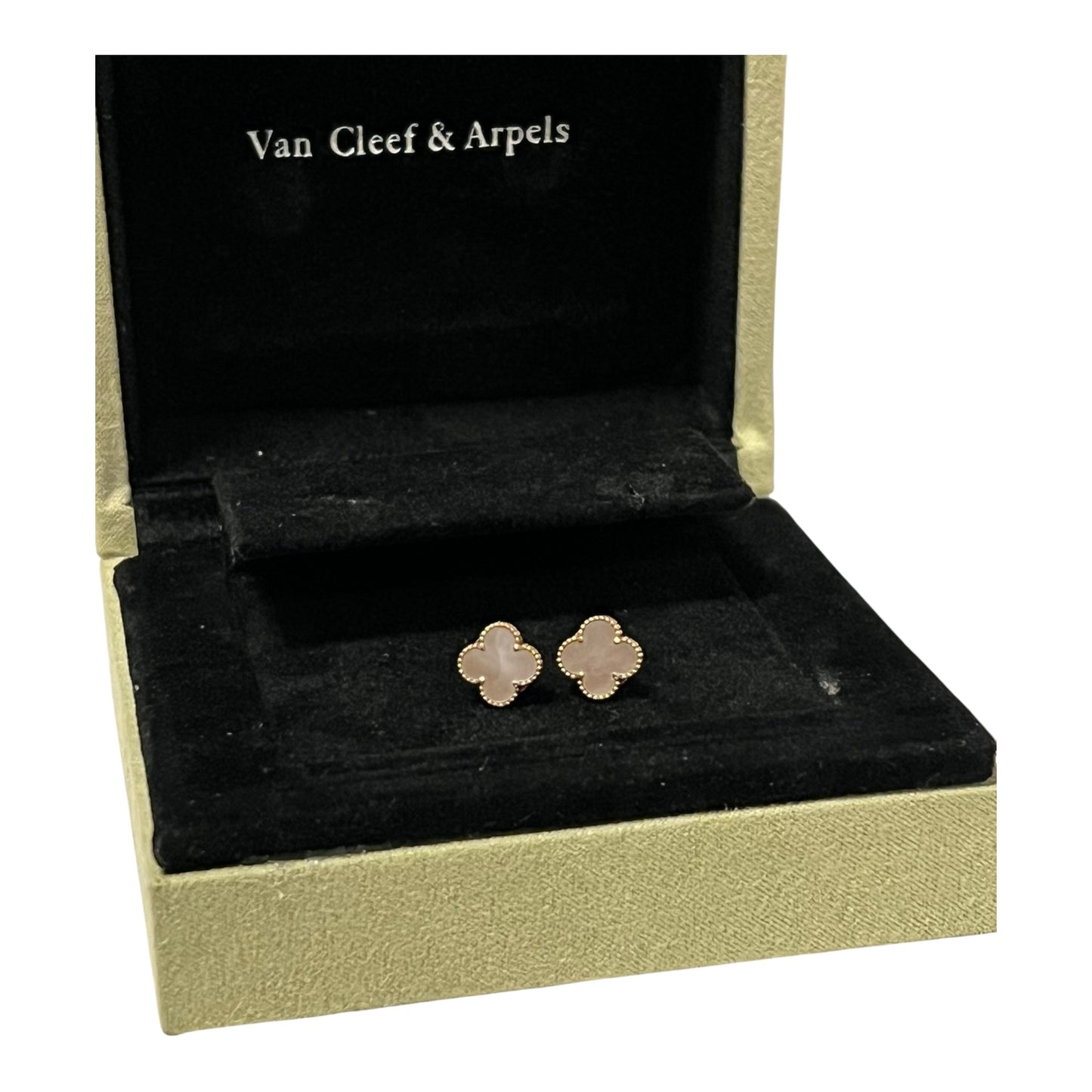 VAN CLEEF & ARPELS Sweet Alhambra Earstuds in Mother of Pearl
