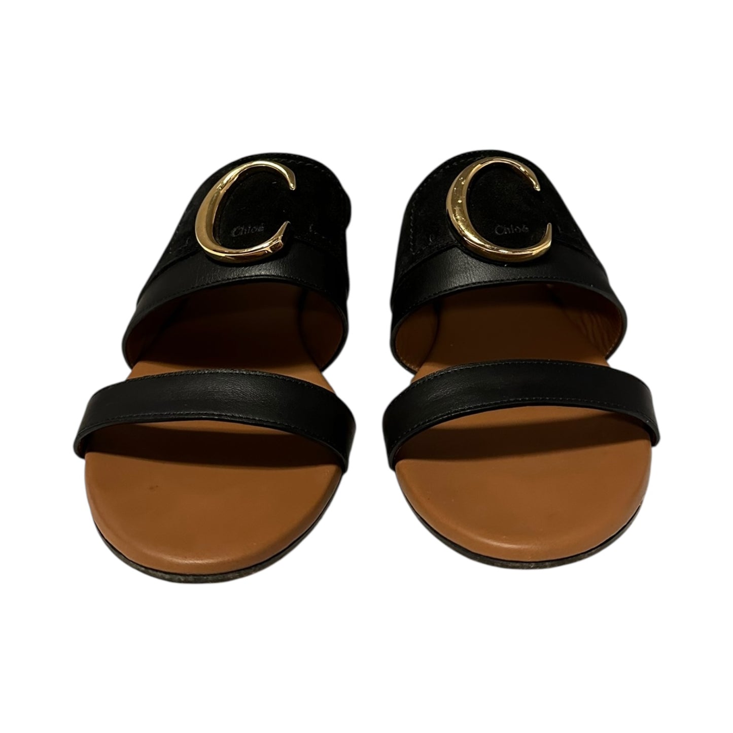 CHLOE C Slingback Sandals in Black | 37