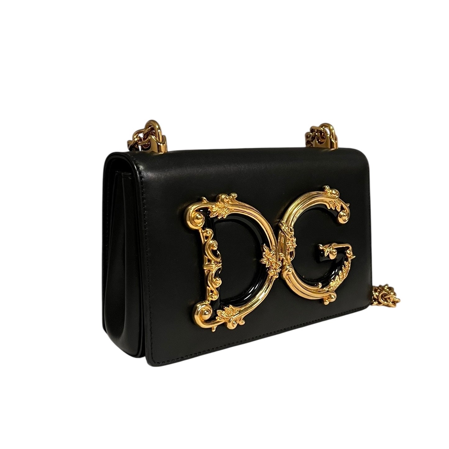 DOLCE & GABBANA D&G Girls Crossbody Shoulder Bag in Black