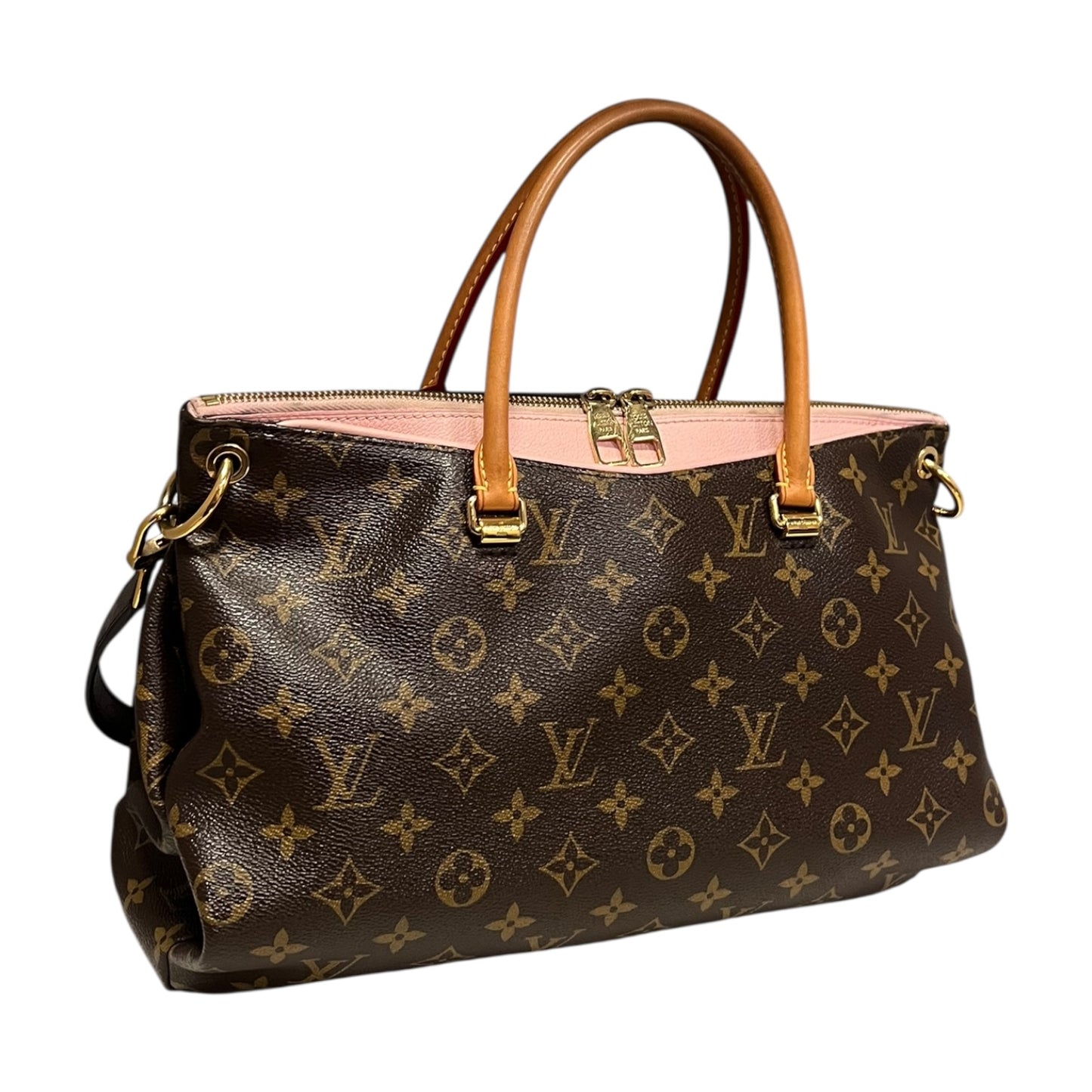 LOUIS VUITTON Pallas Tote in Rose Ballerine