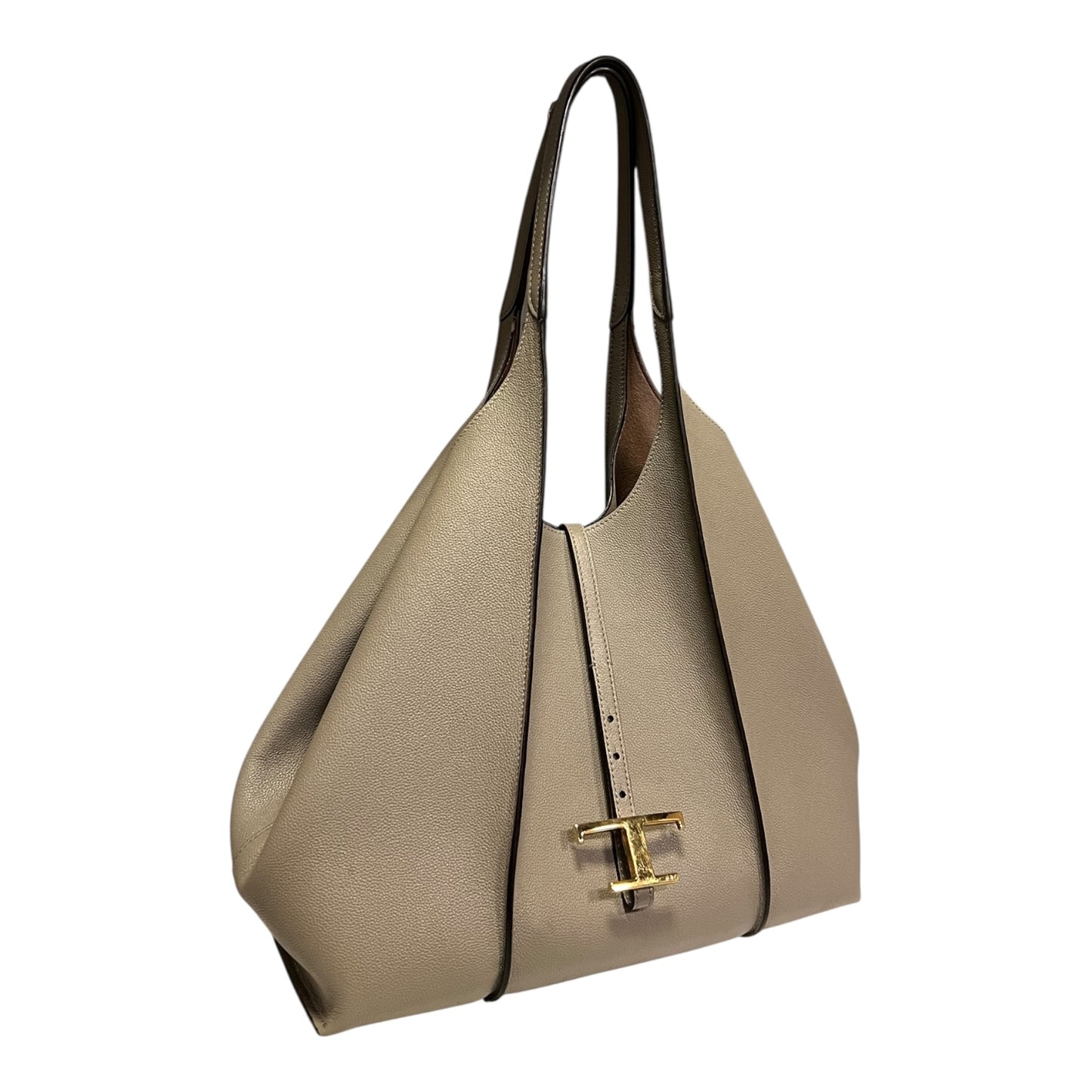 TOD'S T Timeless Shopping Bag in Taupe