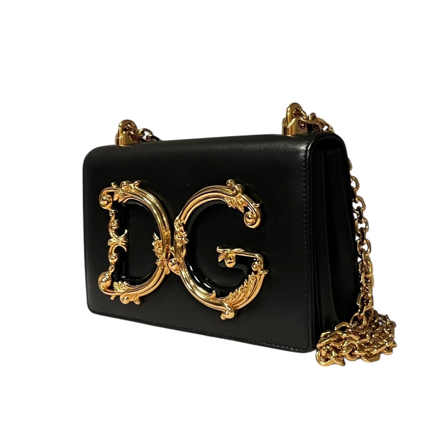 DOLCE & GABBANA D&G Girls Crossbody Shoulder Bag in Black