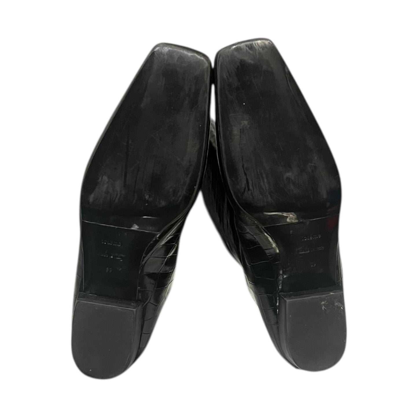 TOTEME Croc Embossed Boots in. Black | 39