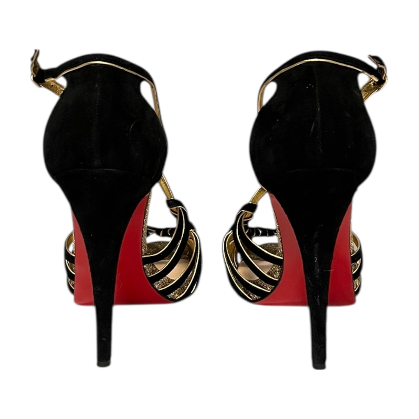 CHRISTIAN LOUBOUTIN Mignon Suede & Glitter Sandal | 40