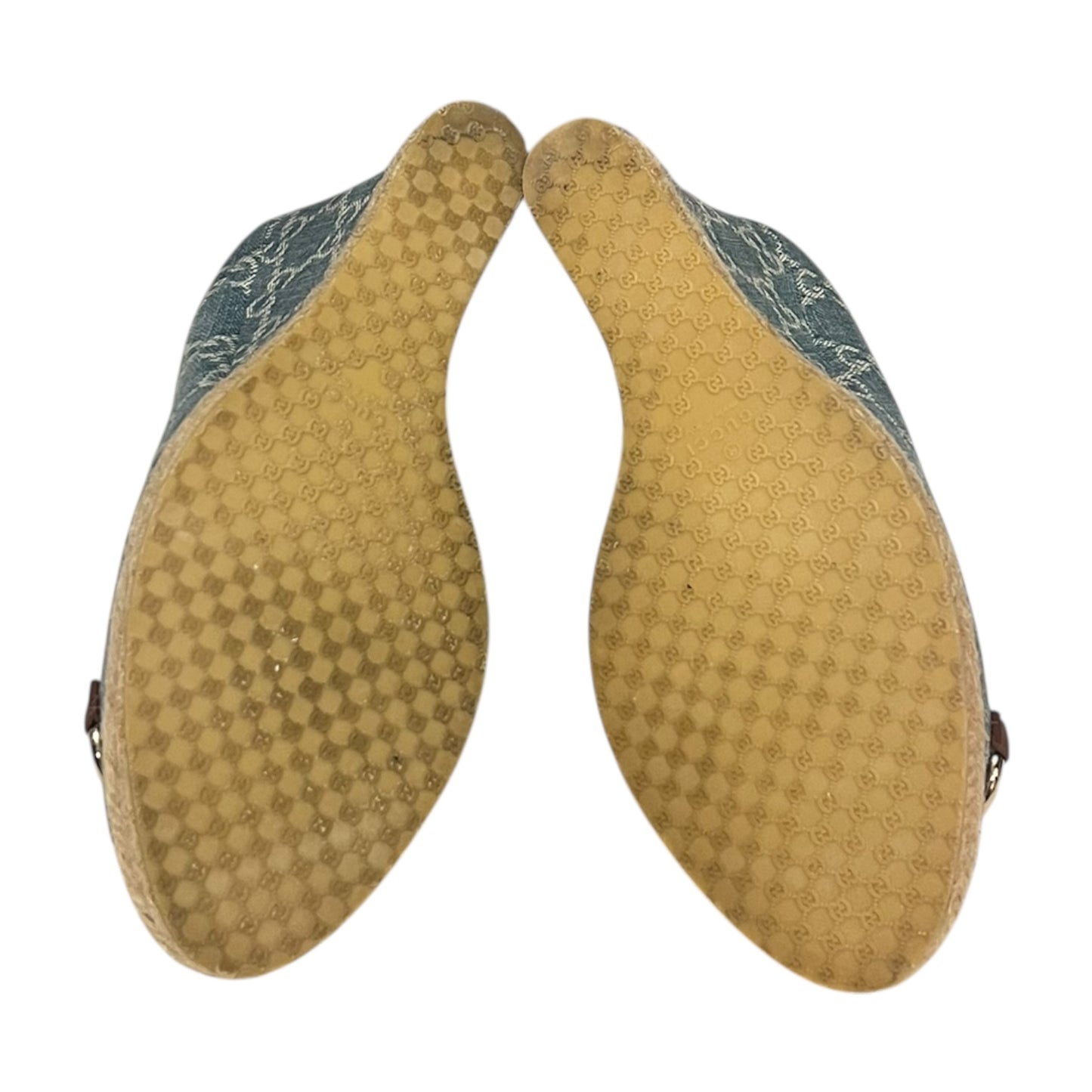 GUCCI GG Denim Horsebit Espadrilles |