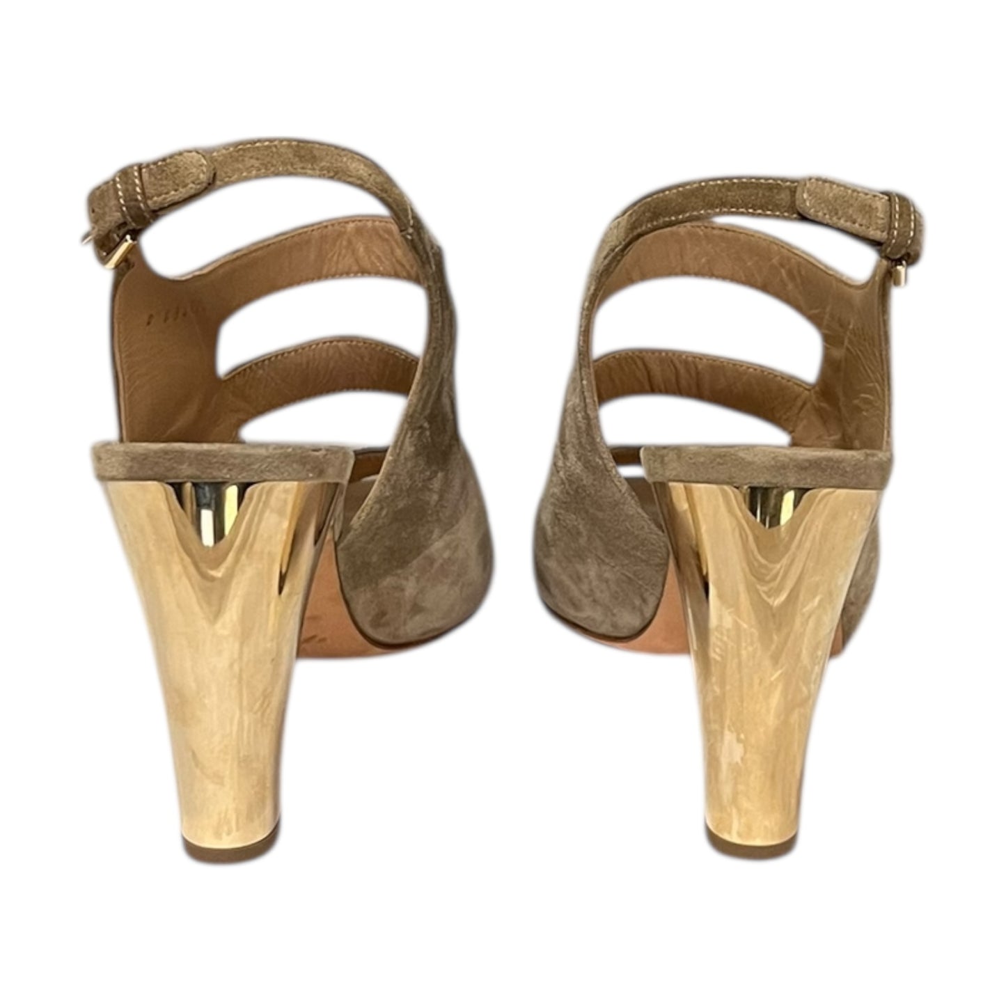CHANEL Suede Slingbacks in Sand