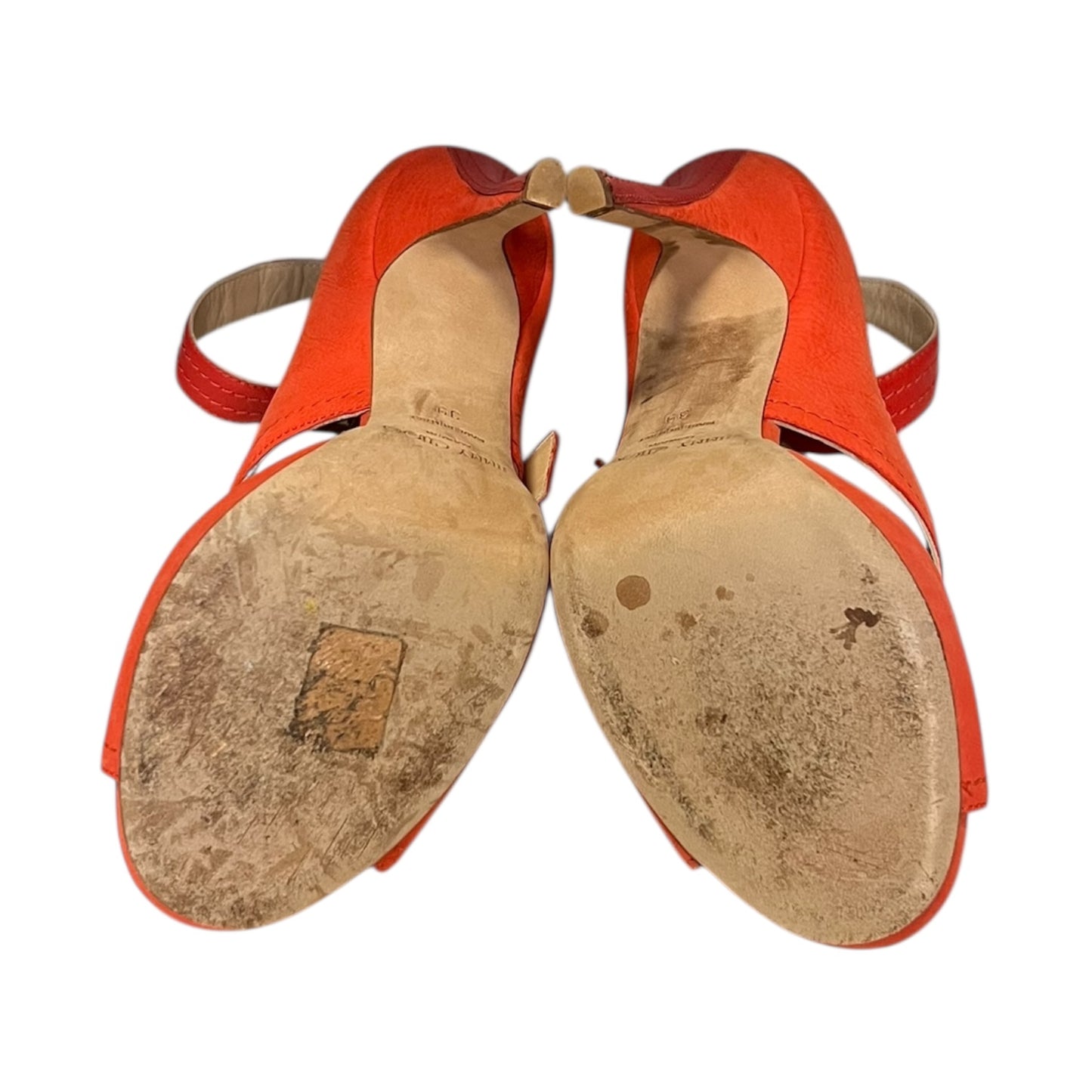 JIMMY CHOO Leona Sandal in Coral | 39