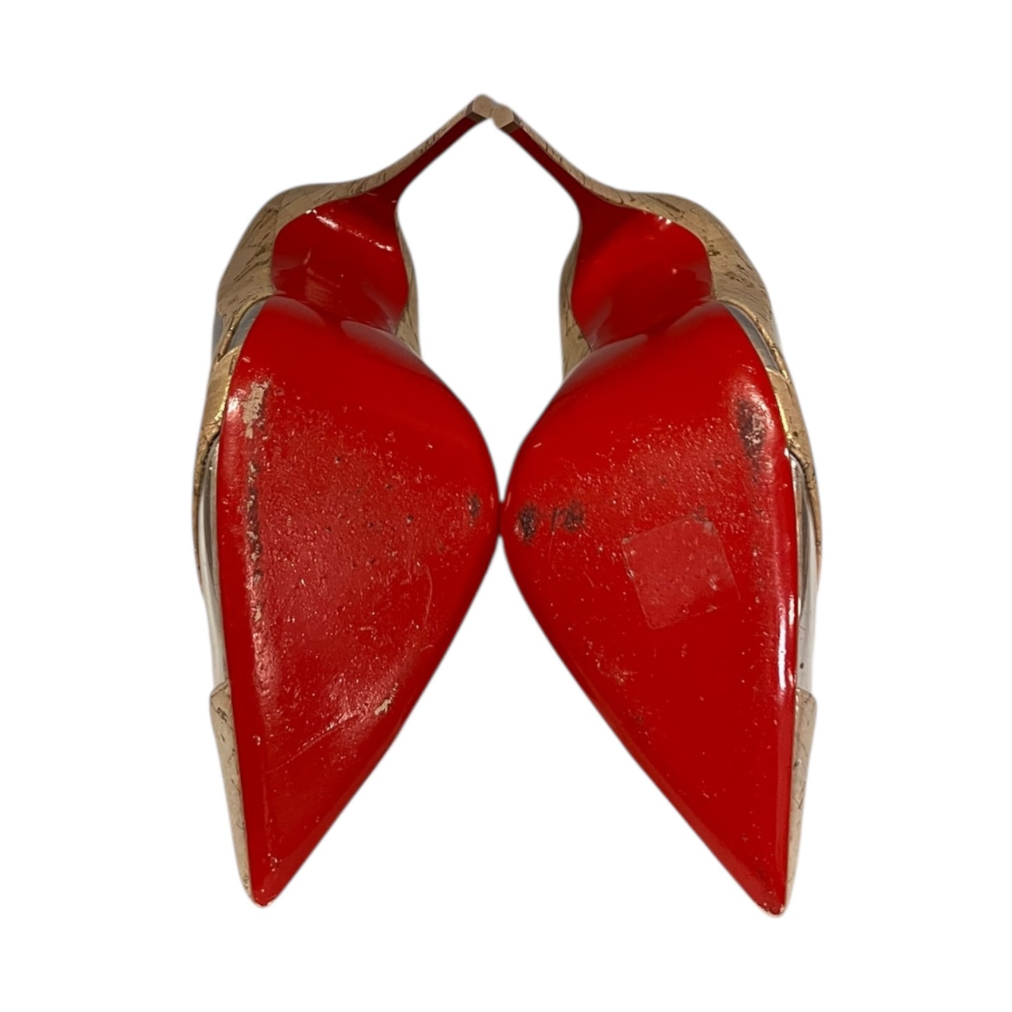 CHRISTIAN LOUBOUTIN Blake is Back Metallic Cork & PVC Pump | 41