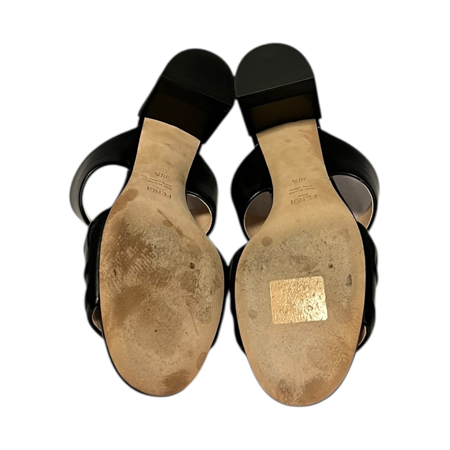 FENDI Embossed Mules | 38.5