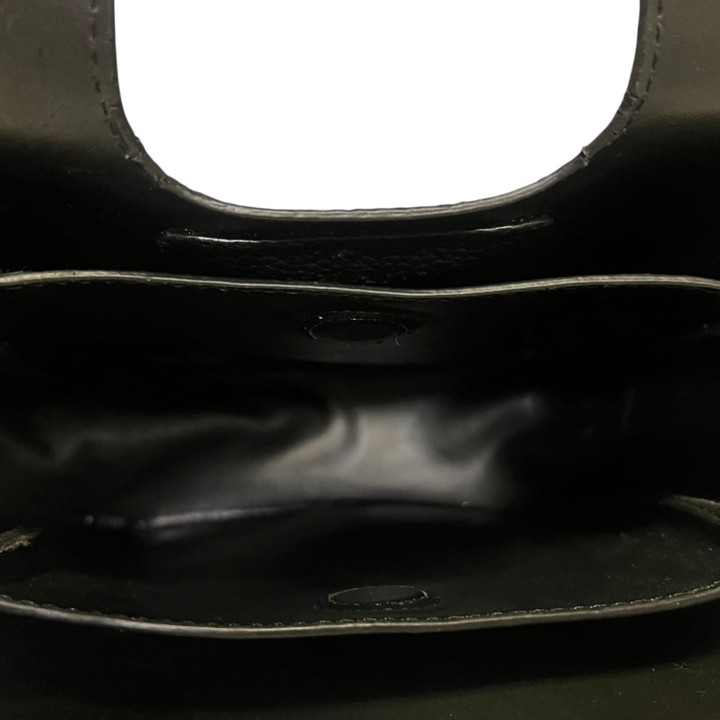 PRADA Mini Dynamique Handbag in Black Daino Vitello