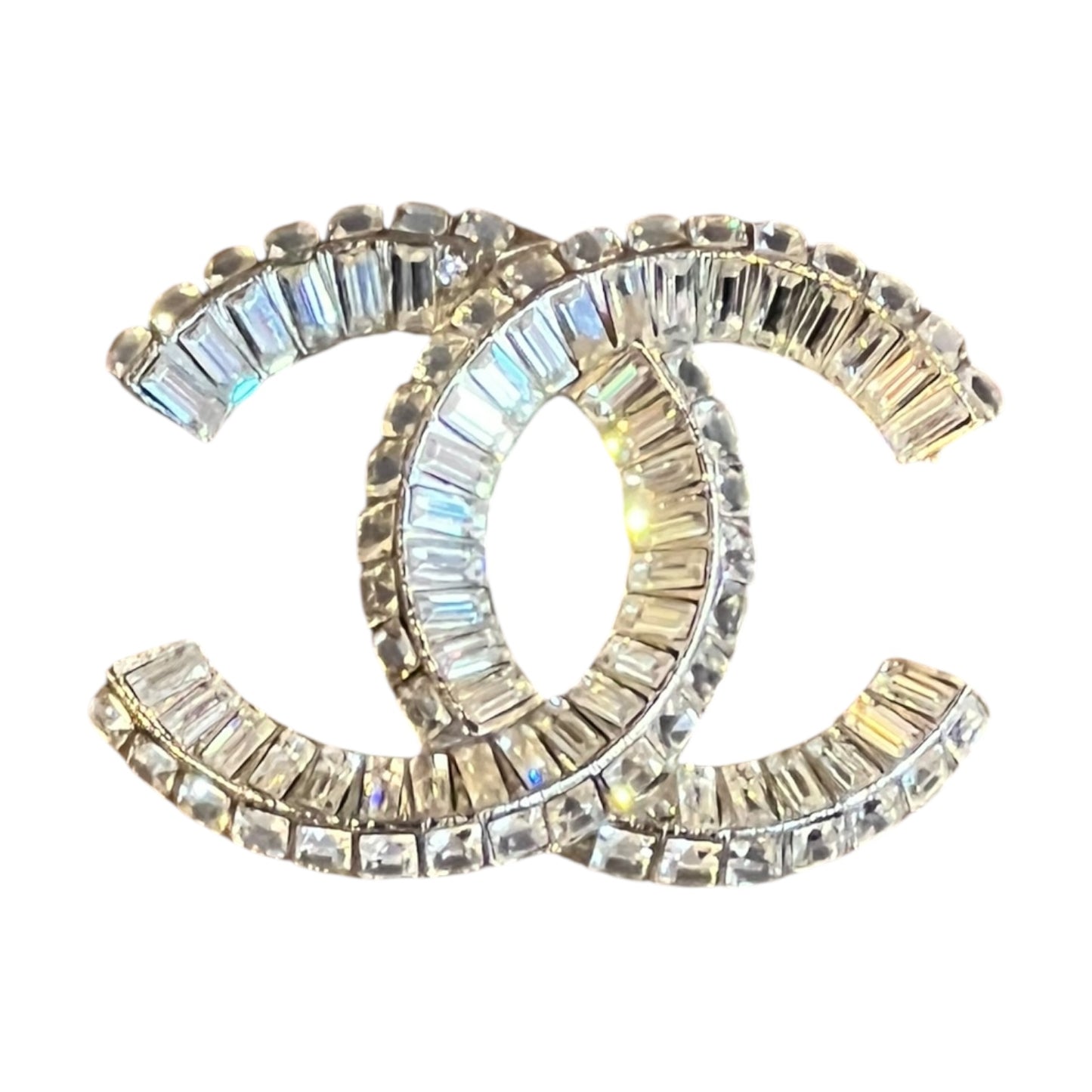 CHANEL Baguette Strass CC Brooch