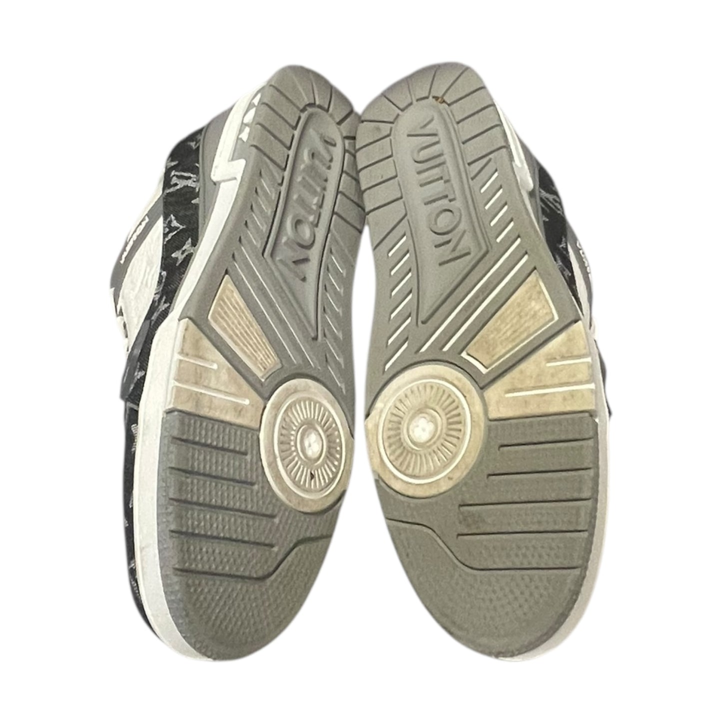 LOUIS VUITTON LV Trainers in White + Gray | Mens 10